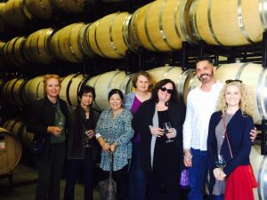 Northern California Independent booksellers Association board has meeting in a winery.