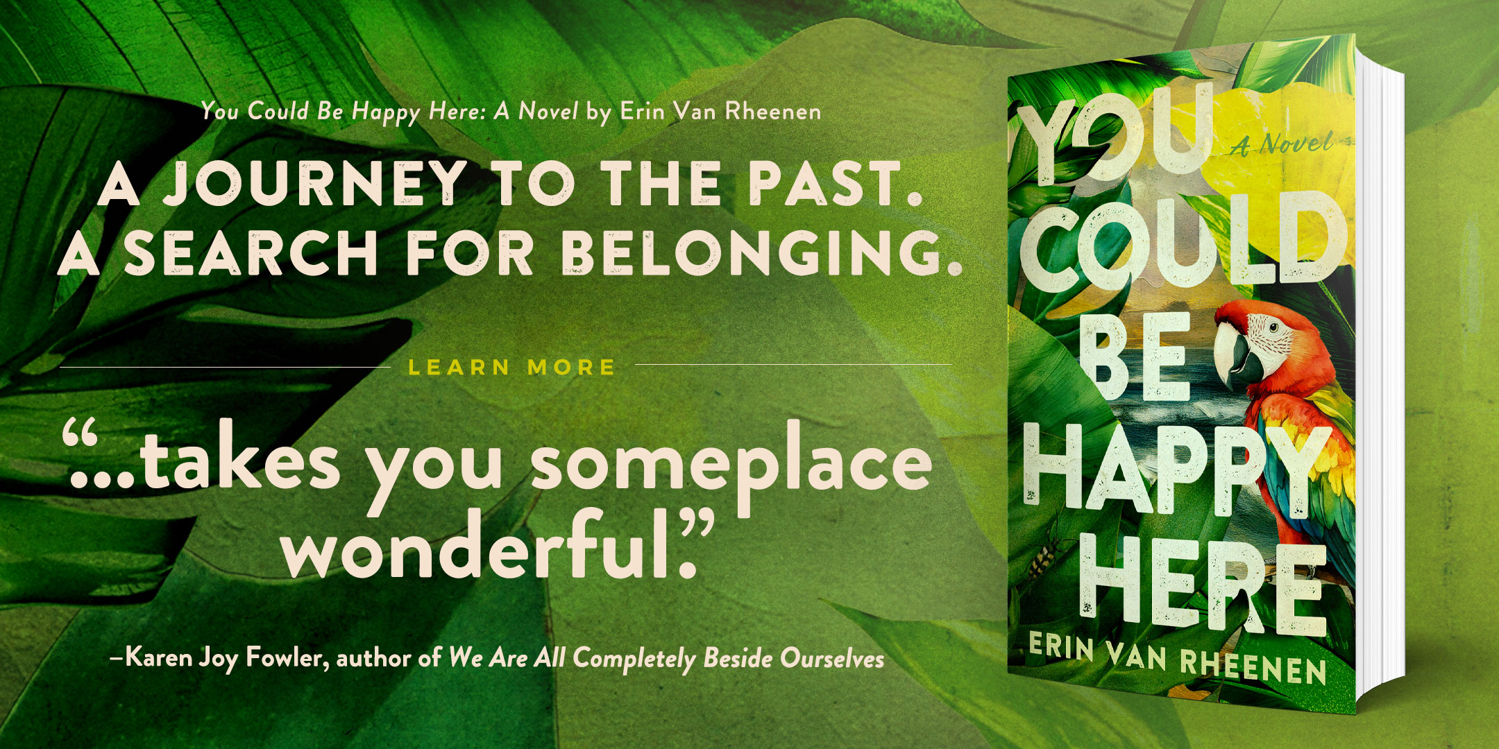You Could Be Happy Here front page slide